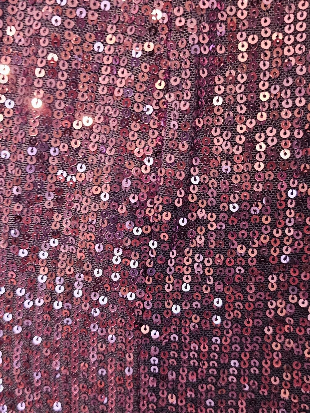 Faeriesty XS One-Shoulder Purple Sequin Evening Gown - Picture 3 of 4
